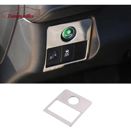 Stainless Steel For Honda HRV HR-V Vezel 2014 2015 2016 2017 2018 Car Headlamps Adjustment Switch Panel Cover Trim car styling