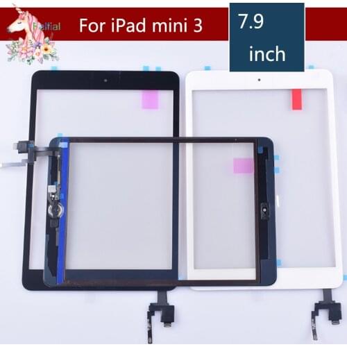 Original for apple iPad mini 3 Mini3 Touch Screen Digitizer with Home Button assembly Front Glass Touch Panel A1599 A1600 tablet