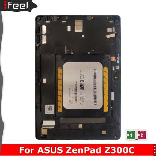 Original 10.1" For Asus Zenpad 10 Z300 Z300C Green Cable 1280*800 LCD Display Touch Screen Assembly P023 CLAA101WR61 For Z300C