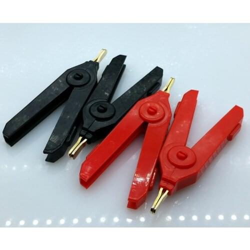 4pcs/lot Alligator Clip 4 Wire Type LCR Clip Kelvin Test Clip Wide jig Opening 10mm