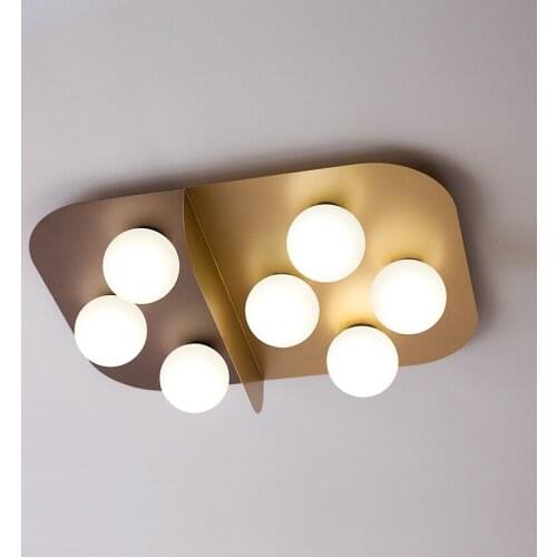 Postmodern light luxury ceiling lamp modern minimalist creative Nordic golden style living room dining room lamp