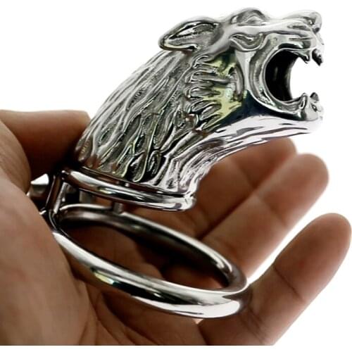 For Men Stainless Steel Cock Cage Penis Ring Penis Lock Bird Chastity Device Belt Tool Restraint Sex Toys 3 Sizes Choose