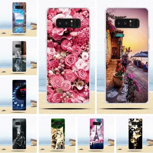 For Samsung Galaxy Note 8 Case Silicone Phone Back Cover For Samsung Galaxy Note 8 Cover Painted fundas For Samsung Note 8 Case