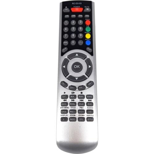 New RC-D3-03 Replacement for TECHNIKA Sencor TV/DVD COMBI Remote control for SLE22F56M4 Fernbedienung