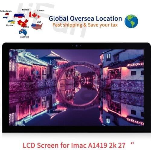 Original New For iMac A1419 27" 2K LCD Screen Front Glass Full Assembly LM270WQ1(SD)(F1) (F2) Late 2012 2013 year