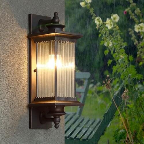 New Chinese style outdoor wall lamp outdoor waterproof community Gate Villa wall lamp balcony exterior wall courtyard lamp