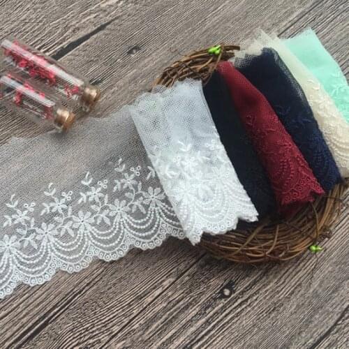 5Yards/lot DIY Fabric Lace Black White Sweet Lace Trim DIY Craft Materials Clothing Accessories Lace Embroidery