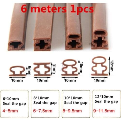 6m x 10mm self adhesive flat rubber foam cabinet door window seal strip weatherstrip foamed silicone rubber
