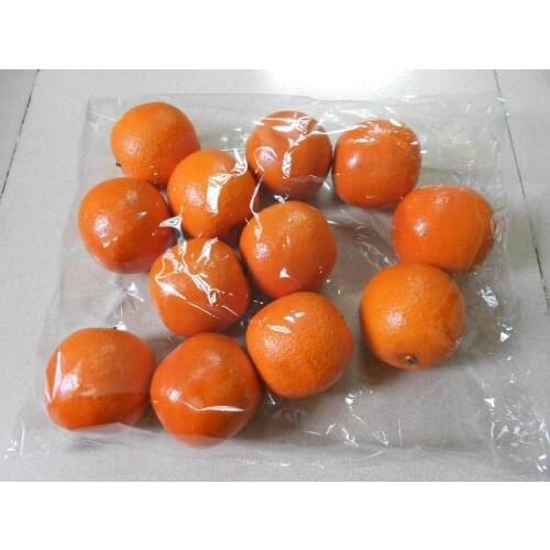 8cm small orange Simulation fruit Mini Fruit model simulation fruit vegetable set fake fruit decorative accessories