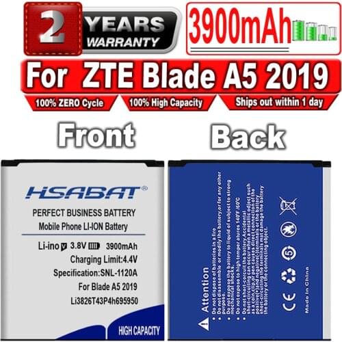 HSABAT 3900mAh Li3826T43P4h695950 Battery for ZTE Blade A5 2019