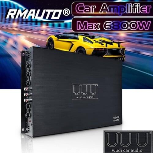 6800W Car HIFI Amplifier Audio Stereo Bass Speaker 4 Channel 12V Car Audio Digital Power Amplifier Subwoofer Music for Car Home