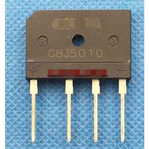 Free shipping 5 pcs GBJ5010 50A, 1000 V ZIP4