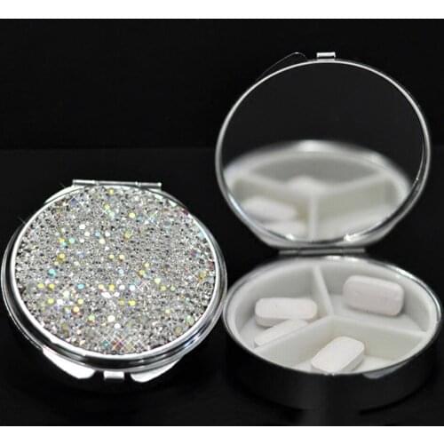 Bling Diamond Car Seat Gap Little Cute Storage Case for DIY Multifuction Metal Storage Case