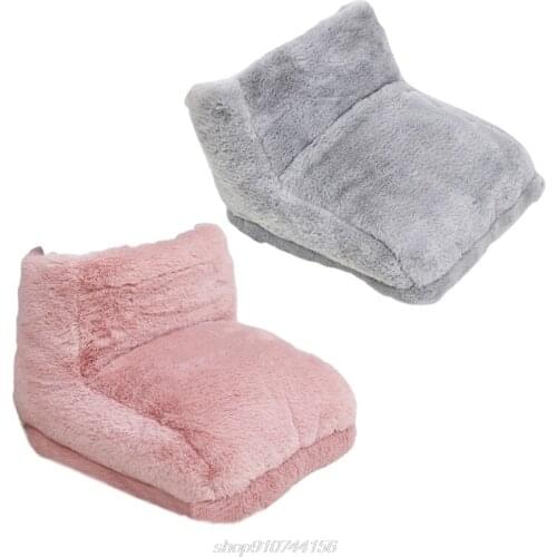 5V 8W Electric Warm Foot Warmer Massager Electric Heated Comfort Fleece Suede Cushion Washable Heats Control J09 21 Dropship