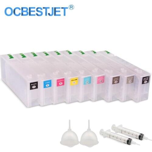9Colors/Set T5801-T5809 T5811-T5819 T5891-T5899 Empty Refillable Ink Cartridge For Epson Stylus Pro 3800 3880 3890 3850 160ML/PC