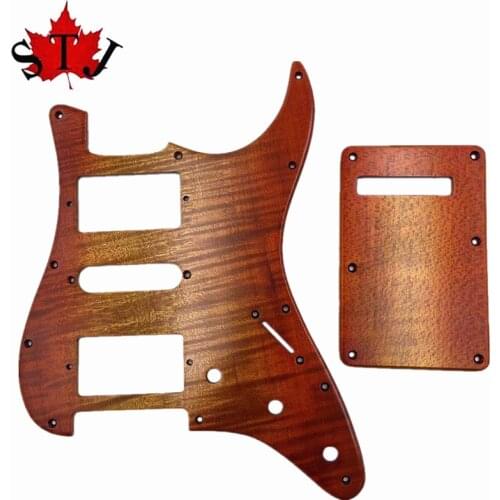Chinese maple wood STRAT GUITAR HSH Pickguard and back caver Backplate