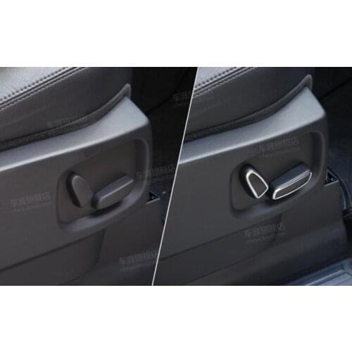 For Land Rover Discovery 4 Range Rover Sport Evoque 2011-2015 Car Accessories Seat Adjustment Switch Knob Cover Trim Set of 4pcs