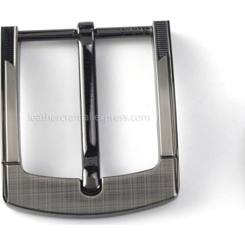 1pcs Metal 40mm Laser Belt Buckle Middle Center Half Bar Buckle Leather Belt Bridle Halter Harness Fit for 37mm-39mm belt