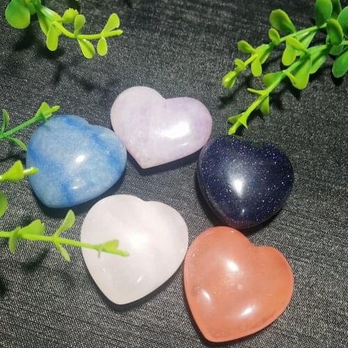 Natural crystal love crystal degaussing stone carving home furnishing ornaments