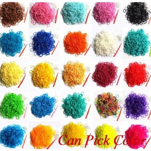 New nohsgn 600 bands+24 S-Clips/pack, 12 pcak/lot Elastic Rubber Candy Bracelet Loom Bands Multy gift Silicone Christmas