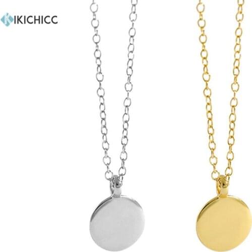 KIKICHICC 925 Sterling Silver Gold Small Coins Long Chain Choker Necklace 2021 Women Luxury Fine Jewelry Gift Fashion Jewels