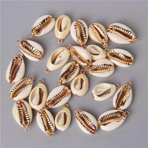 Wholesale 10pcs/Lot Natural Shell Pendants Charm For Women Fashion Necklace Earring Bracelet Jewelry Making Accessories Finding