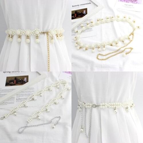 Fashion Simple Chain Belt Women Lady High Waist Gold Belts Waistband for Party Jewelry Dress Metal Chain Belt Chain Belt Jeans