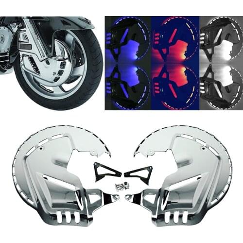 Motorcycle Brake Rotor Covers LED Ring Of Fire For Honda Goldwing GL1800 GL1800 2001-2014 F6B 2013-2015 Red/white/blue