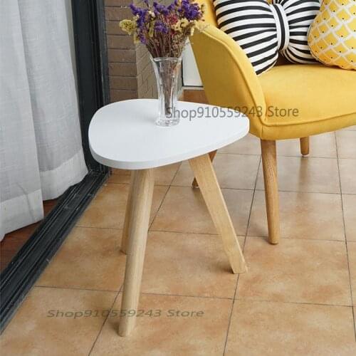 Bedroom Table Color Small Coffee Table Simple Mini Coffee Table Simple Round Solid Wood Side Table Sofa Side Table Corner Table