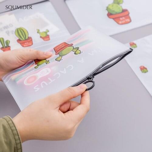 SQUMIDER Transparent Pencil Cases