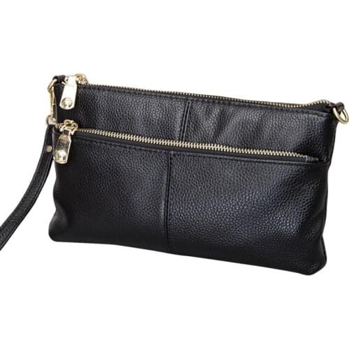 Genuine Leather Clutch Bag Luxury Handbags Women Bags Designer Ladies Small Crossbody Bags for Female Shoulder Bag Wallet Purse