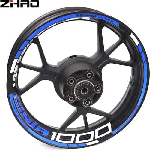 Motorcycles wheel stickers Reflective Rim moto Stripe Tape For KAWASAKI NINJA1000 NINJA 1000