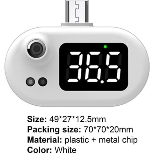 Temperature Meter Portable Sensitive Mini Smart Phone Thermometer for Daily Life
