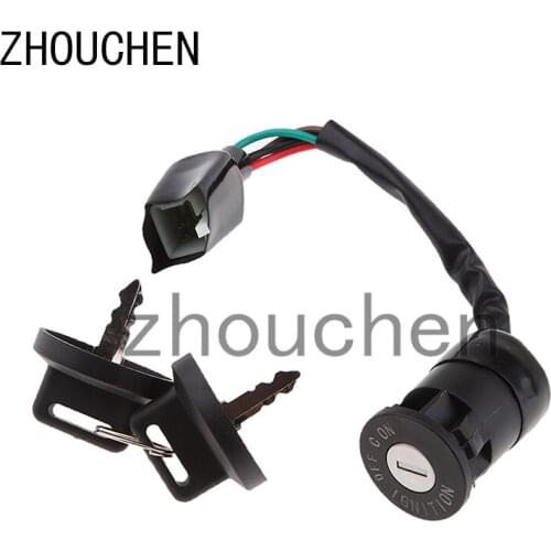 Motorcycle Replacement Ignition Key Switch W/ Keys for Polaris Sportsman 90 (01-14)