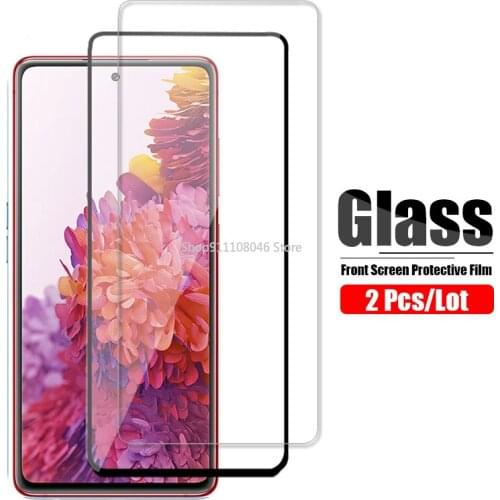 2 Pcs Tempered Glass For Samsung Galaxy A02S A12 Screen Protector For Samsung S20 FE Glass A 12 02S Camera Lens Protective Film