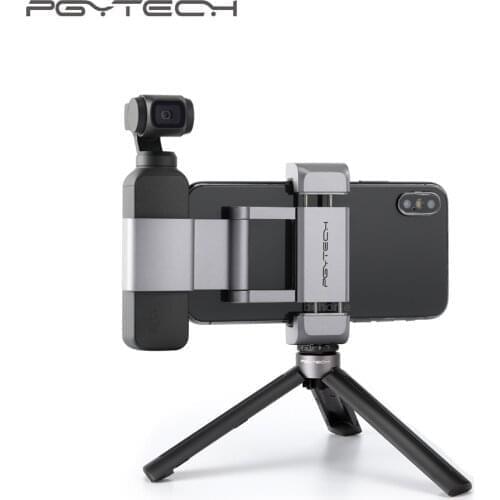 5 Options PGYTECH DJI POCKET 2 Phone Holder Adapter Mount Tripod Selfie Stick for Osmo Pocket Handheld Gimbal Accessories