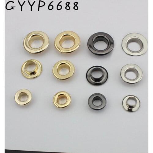50pcs copper 8mm 10mm 12mm pushed grommet bags metal fitting hardware accessory pressed round eyelets
