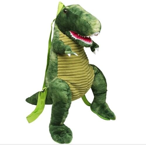 60cm Dinosaur Plush Toy Kawaii Backpack Blue Green Stuffed Plush Dolls Tyrannosaurus Triceratops Toys For Children Birthday Gift