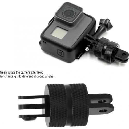 360 Degree Swivel Rotating Aluminium Tripod Adapter Mount for GoPro Hero 8 7 6 5 4 3 Xiaomi Yi 4K Sjcam Eken Go Pro 8 Accessory