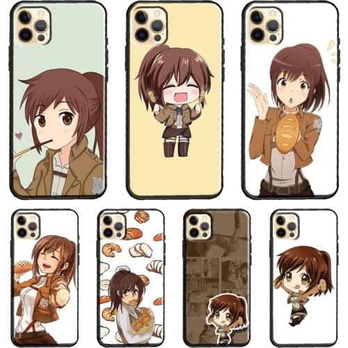 Funny Sasha Blouse Attack on Titan Case For iPhone XR X XS MAX 11 Pro Max 7 8 Plus SE 2020 Coque For iPhone 12 Pro Max mini