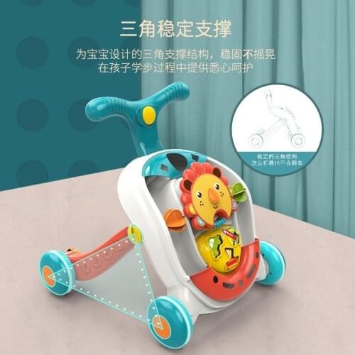 Childrens Gift Baby Boy and Girl' Trolley Learning Walking Aid Toy Walker Multifunction Toddler Trolley Toys for Kids Early Toy