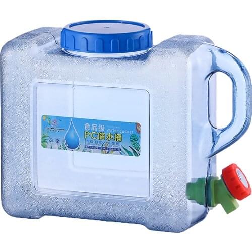 5L Capacity Outdoor Water Bucket Portable Pure Water Tank Container with Faucet for Camping Hiking Picnic Vehicle