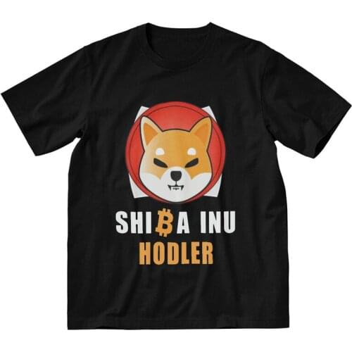 Token Crypto Shiba Inu Coin Hodler T-Shirts Men Novelty T Shirt Short Sleeve Dog Cryptocurrency Tshirts Cotton Tee Tops Clothing