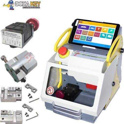 Hot Sale ! Automatic Key Cutting Machine SEC E9 Portable Key Copying Machine Key Duplicating Machine With 4 Clamps 2018 New