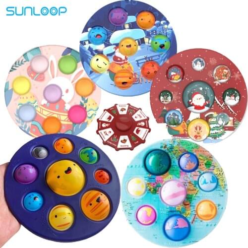 Planets Simple Dimple Pop Push Poppit Fidget Toys Anti Stress Toy popets Anxiety Relief simpl Sensory Toy for Kids and Adults