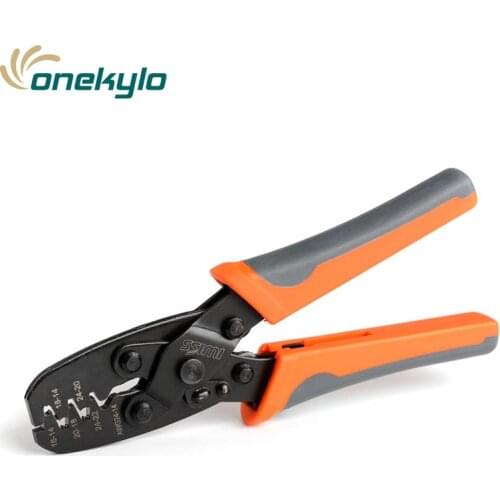 IWS-1424A Wire Clamp Open Barrel Terminal Crimper Plier Tool for Molex Style DELPHI AMP TYCO Terminals 24-14 AWG IWISS pliers