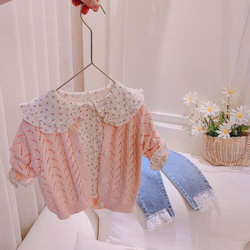 2021 Fashion New Baby Girls Knitted Sweaters Cardigan Spring Autumn Kids Children Knit Jacket Comfortable Cute Baby Clothes