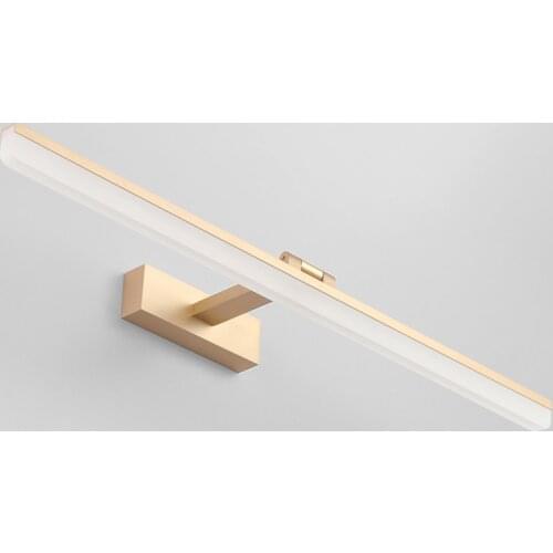 Sanmusion makeup mirror lamp vanity light bathroom wall lights for dress aluminum body acrylic lampshade high lumens leds