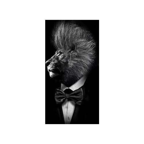 Lot style Choose Nordic Lion In Suit Art print Silk poster Home Wall Decor