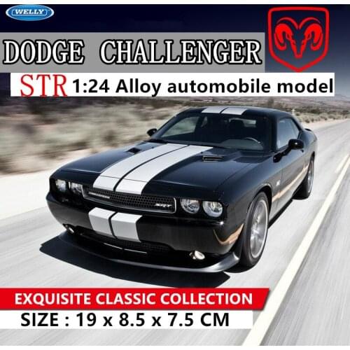 WELLY 1:24 Dodge Challenger 2012 car alloy car model simulation car decoration collection gift toy Die casting model boy